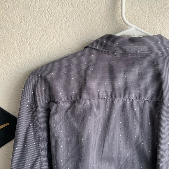 Men’s M long sleeve button down shirt gray - Picture 2 of 4